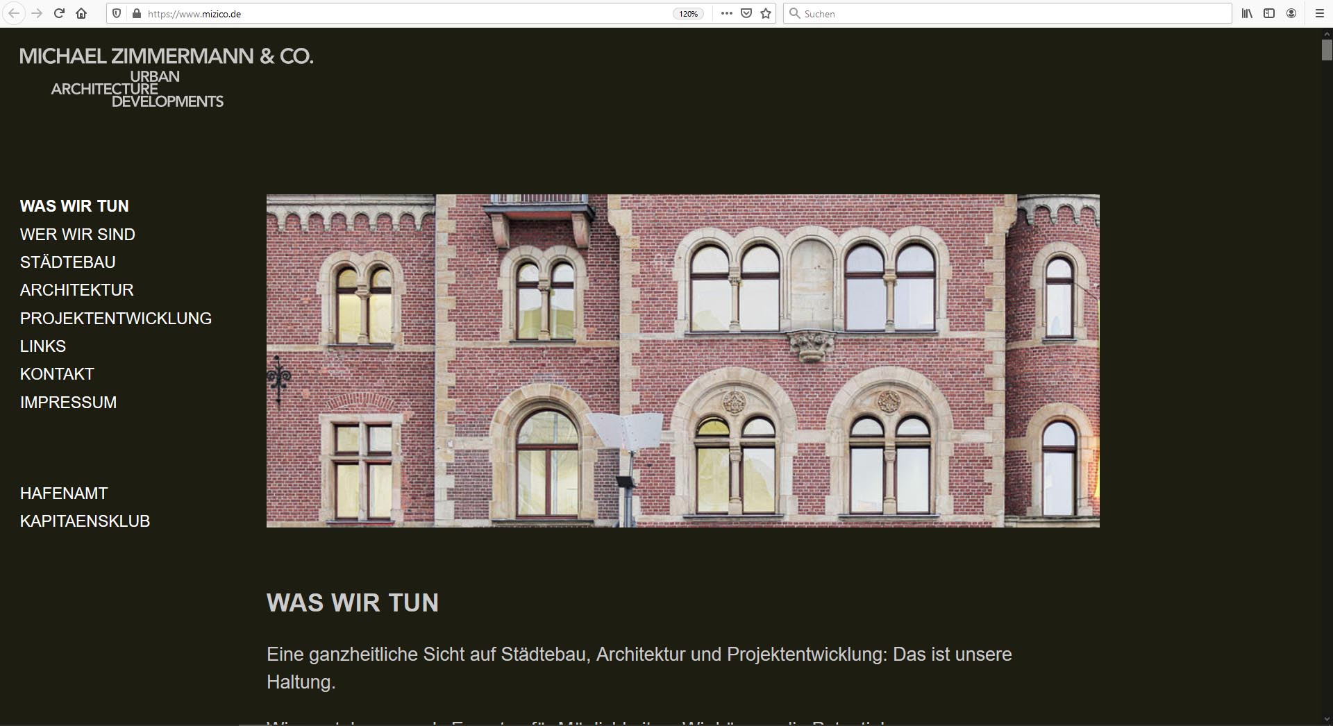 Michael Zimmermann Architekt webdesign